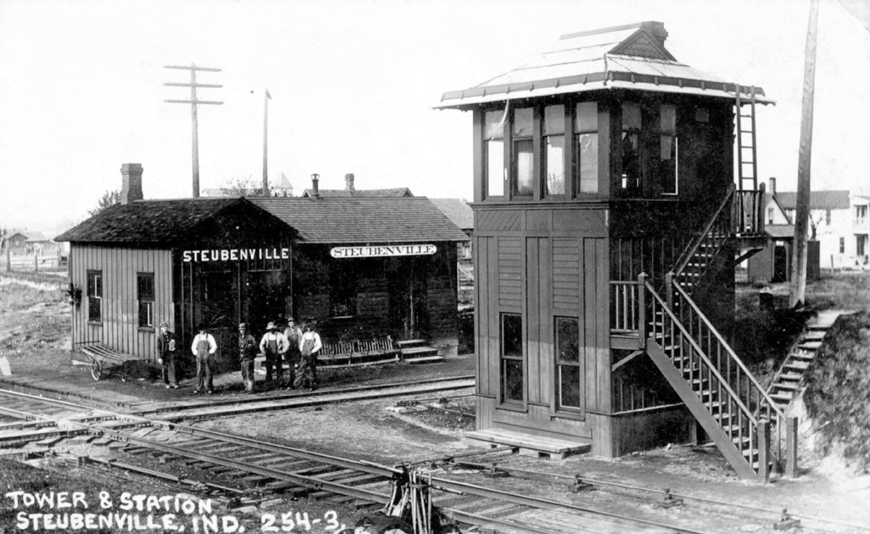 Steubenville IN Depot and tower